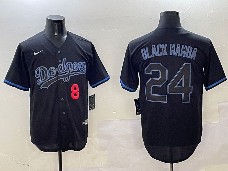 Men Los Angeles Dodgers #24 Black Mamba Black Classic Edition 2025 Nike MLB Jersey style 16->los angeles dodgers->MLB Jersey
